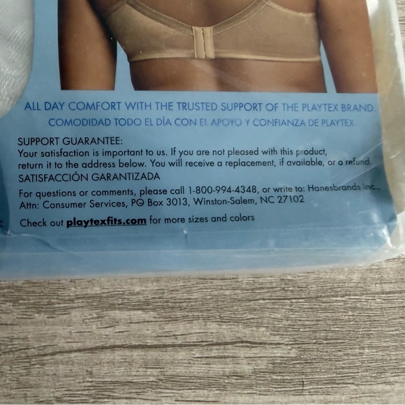 Playtex White 4745 18 Hour Ultimate Lift and Support Wireless Bra 36C - Picture 10 of 10